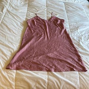 Plus size Mauve slip dress